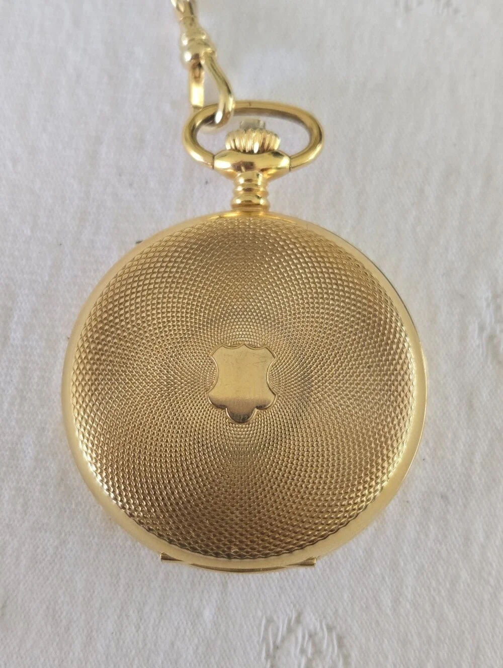 Vintagw Gold Pocket Watch with Chain and Knife by Colibri